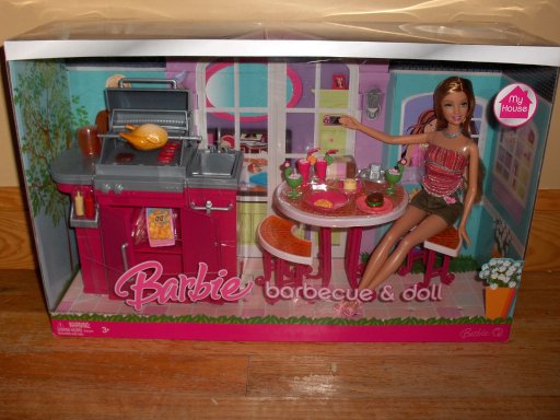 barbie bbq grill set