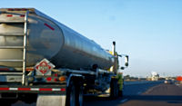 Tanker Truck passing
M.W. in construction zone