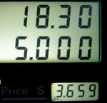 August 2008 gasoline $3.65 per gal.