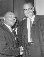 Martin Luther King
Malcolm Little
aka: Malcolm X
read Time Mag.
'X'-bio here
