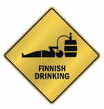 Finnish drinking sign