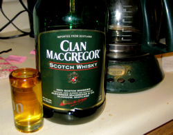 Clan MacGregor bargain basement scotch
should be drank out of a paper bag