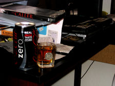 Coke Zero
& a shot of rye