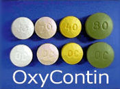 Four dosages of OxyContin