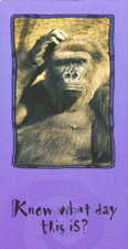 Valentine Gorilla Card