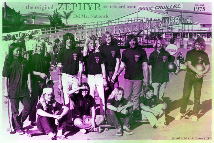 Zephyr Skateboard Team circa 1975