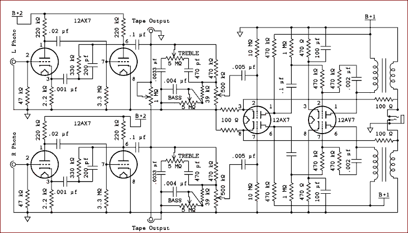  Schematic of the Headphone amplifier. 