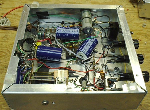 Photo of under side of power supply chassis.