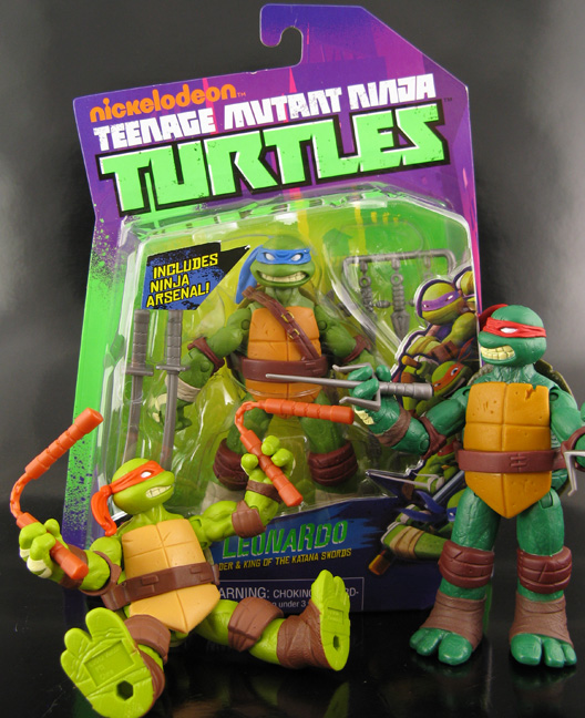 TMNT 2012 PLAYMATES Teenage Mutant Ninja Turtles Michael Angelo Mikey 10 in