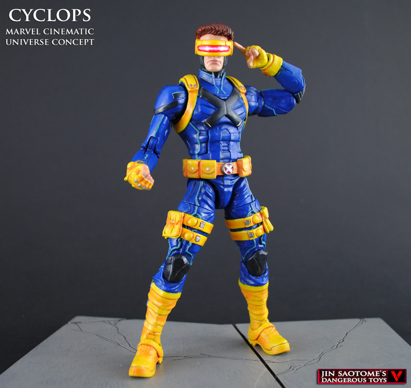 Marvel Cinematic Universe Style Cyclops Of The X Men Custom Action Figure