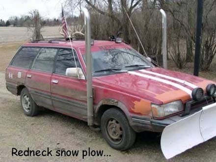 Redneck snowplow