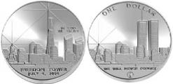 Freedom Tower Silver Dollars