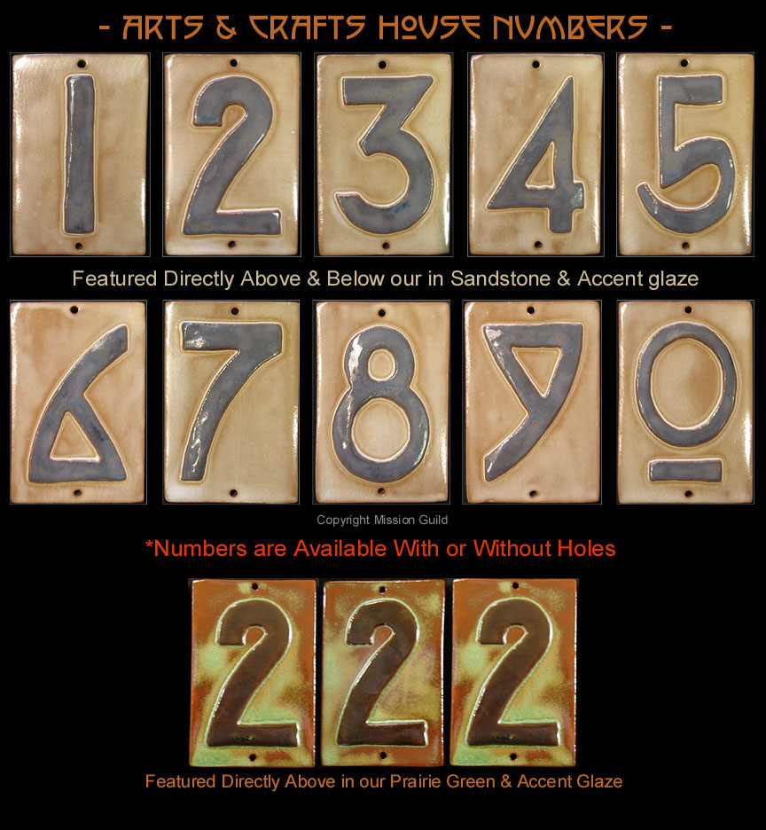 craftsman house numbers