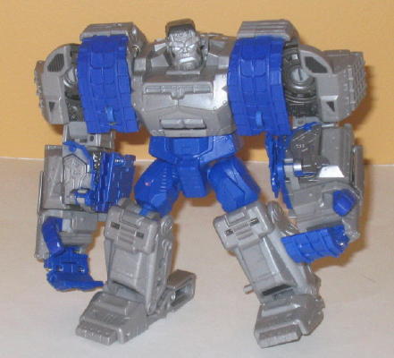 black and blue transformer