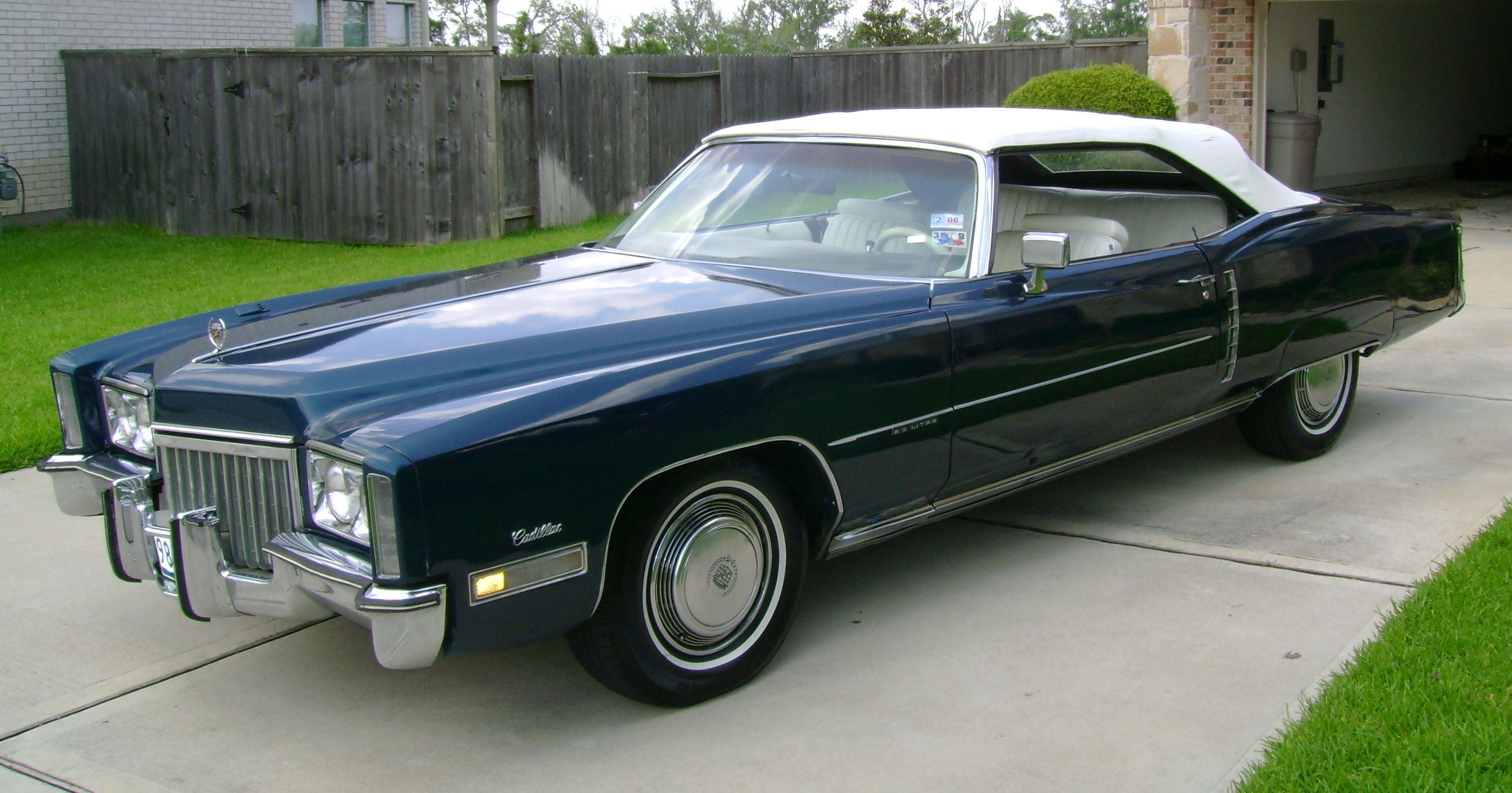 1972 Cadillac Eldorado Convertible. It belonged to my stepfather for about 15 years as a project car. My daughter's father purchased it about a year ago.