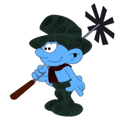 This Smurf's
          going for a clean sweep