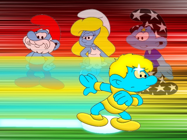 Traveler Smurf begins his journey through time