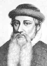 Johann Gutenberg. Click here to learn more.