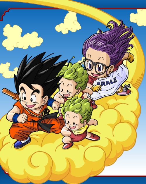 Goku, Arale, and the Ga-chans