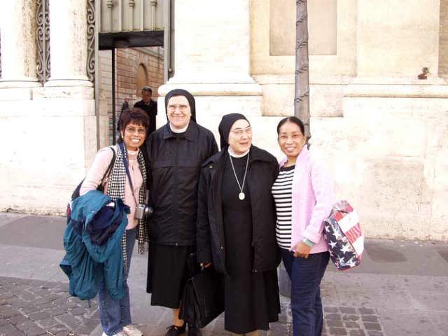 Sisters meet sisters at the Vatican.