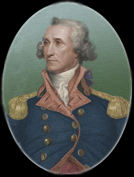 Based on the original b&w engraving of George Washington by A.S. Donald owned by Yale University