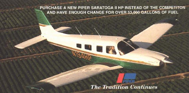 Piper Saratoga 1-Piece