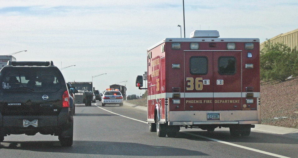 Ambulance & DPS on shoulder