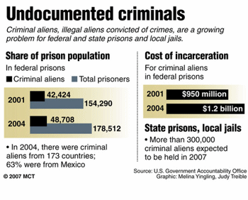 Illegal Aliens in Prison Chart
Click to read McClatchy Column