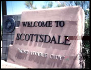 Scottsdale City Limit Sign