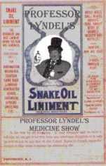 Snake Oil, clearly labeled!