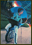 A comment from a slashdot.com reader: When I first started hearing the rumors about Ginger possibly being a unicycle, or personal vehicle of some kind, I immediately thought of this image created by industrial designer and futurist Syd Mead.