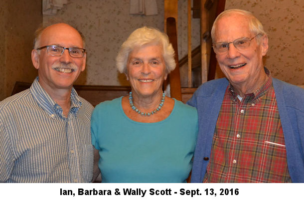 Ian, Barbara
            & Wally Scott 2016