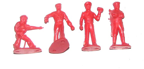 vintage marx army men cowboys and indians and astronauts