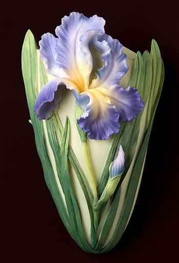 Bearded Iris Wall Vase
