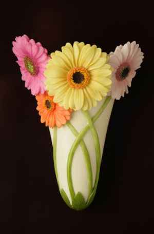 Gerbera Daisy Wall Vase