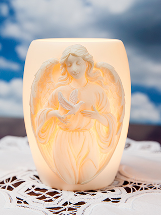 Angel with Dove Night Lamp
