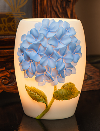 Blue Hydrangea Night Lamp