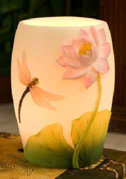 Dragonfly Water Lily Night Lamp