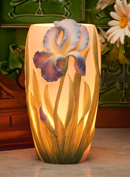 Bearded Iris Accent Lamp