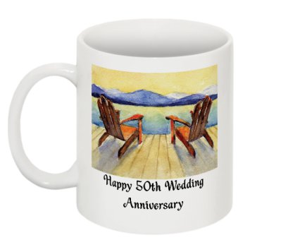 50th Anniversary Adirondack Chair Coffee Mug