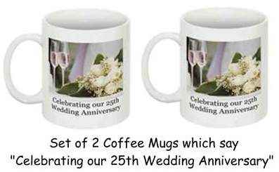 25th Anniversary Coffee Mugs 