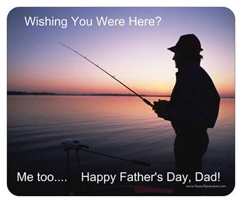 Happy Father's Day Fishing Dreams Mouse Pad