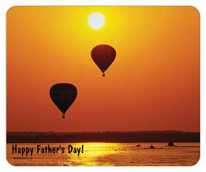 Happy Father's Day Hot Air Balloons Mouse Pad
