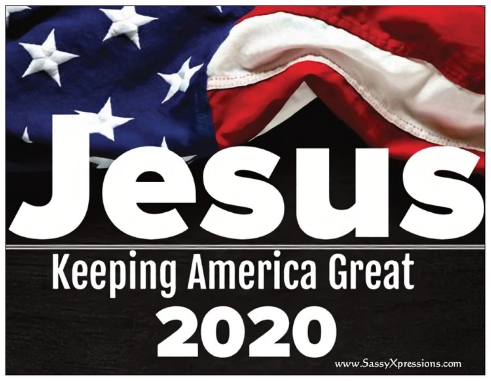 Jesus Keeping America Great 2020 Refrigerator Magnet