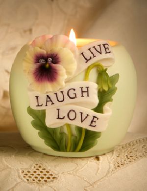Live Love Laugh Votive