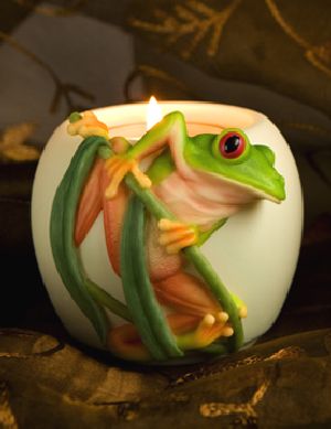 
Tree Frog Votive Candle Holder