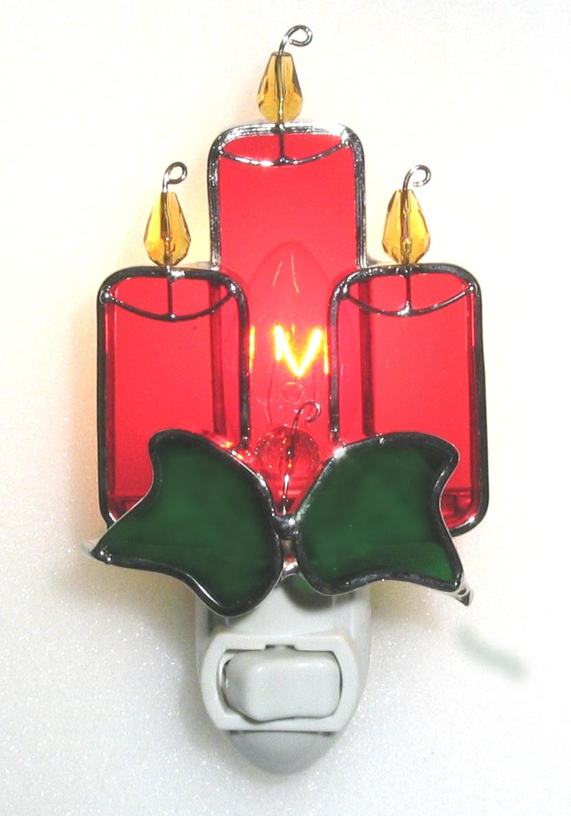 Christmas Candles Night Light