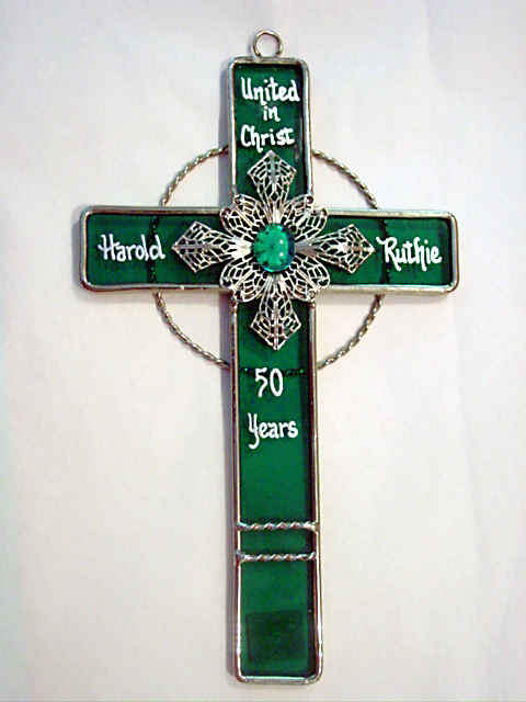 Personalized Filigree Cross - ALL Crosses can be Personalized with Names and Date and Your Message