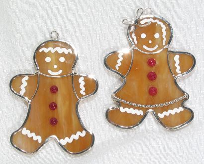 Gingerbread Couple Ornaments or Night Light