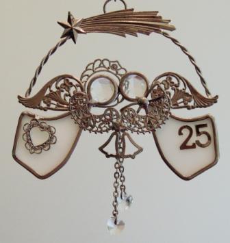 A Match Made in Heave (R) 25th Wedding Anniversary Ornament